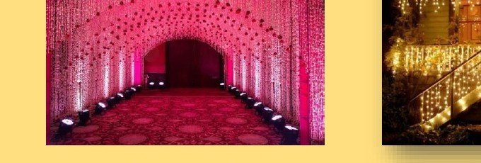 Pink Light Entry Tunnel - Ahmedabad Event Management