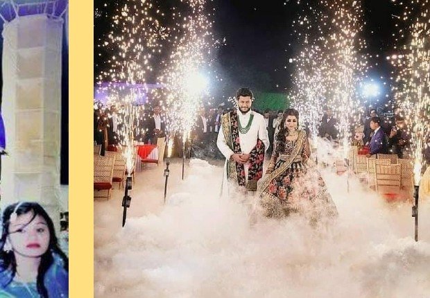 Fog & Sparkler Aisle - Ahmedabad Event Management